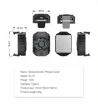 Sl-31 telefon soğutucu – manyetik ve kademeli sıcaklık ayarlı, led göstergeli fan - G3G - KolayMagza