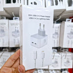 Logosuz 35w çift typec çıkışlı ve typec to lightning pd kablo şarj seti - S3L - KolayMagza