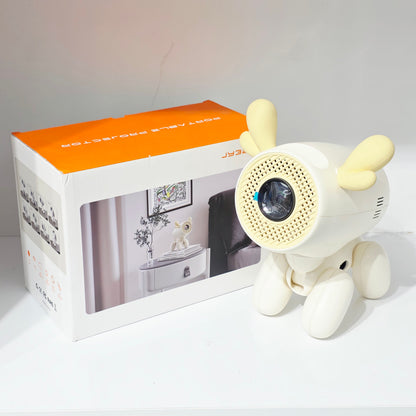 Geyik Tasarımlı Akıllı Projeksiyon Cihazı 4K Wifi, Android 2g+16g, kumandalı, Otomatik dengeleme, Hdmi Usb Sd Kulaklık girişli,
