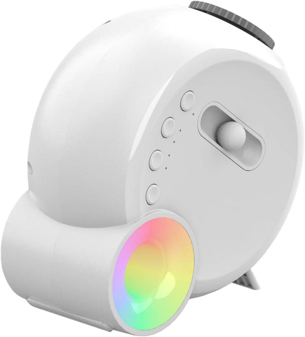 Galaxy Projektör Yıldız Gökyüzü Projeksiyon Lambası 13 Film Diski RGBCW Yatak Odası Ortam Işığı Gece Lambası BT Hoparlörler 15 Beyaz Gürültü Parçası 1H/2H/4H Uzaktan Kumanda ile Zamanlayıcı Ay - H3P - KolayMagza