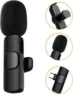 K9 kablsuz typec girişli çift canlı yaka mikrofon - G2S - KolayMagza