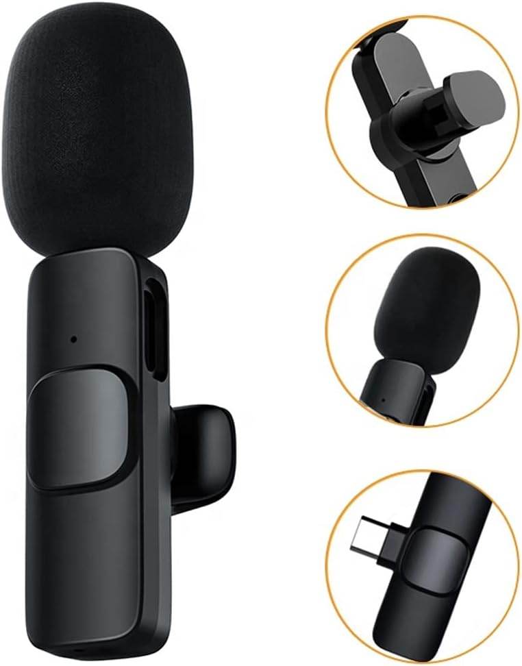 K9 kablsuz typec girişli çift canlı yaka mikrofon - G2S - KolayMagza