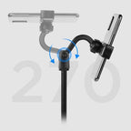 Masaüstü uzayabilir telefon tutucu | 360° ayarlanabilir yükseklikli ve açılı stand | teleskopik gövde | tüm telefonlarla uyumlu - N1K - KolayMagza