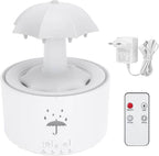 V88 3'ü 1 arada Yağmur Damlası Nemlendirici ve Esansiyel Yağ Difüzörü, Serin Sis, 360 Derece Şelale, Fısıltılı Yağmur Sesi ve 7 Ruh Hali Işığı, Şemsiye Tasarımlı Hava Nemlendirici, Ev, Yatak Odası, Oturma Odası - H3Y - KolayMagza