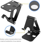 ( 5 adet ) Metal Ayarlanabilir Masaüstü Telefon ve Tablet Tutucu Stand - Katlanabilir Kaymaz Tabanlı KolayMagza KM Technology - Toptan Telefon Aksesuarları