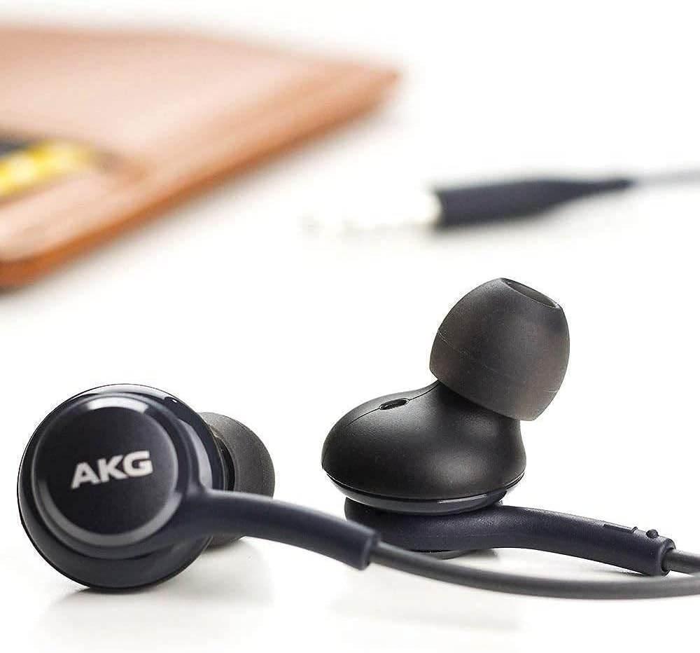 (10 قطع) سماعات أذن سلكية AKG مع ميكروفون ومقبس 3.5 ملم