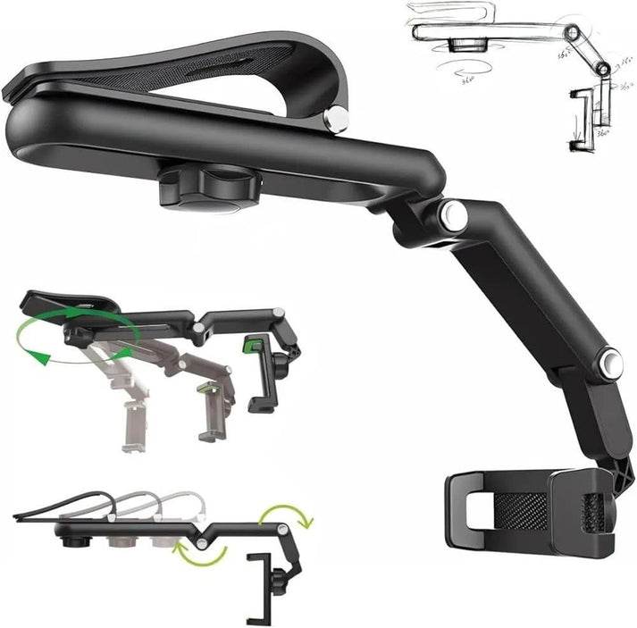 Güneşlik vizore takılan katlanabilir vakumlu araç içi telefon tutucu cz-70202 - R2D - KolayMagza