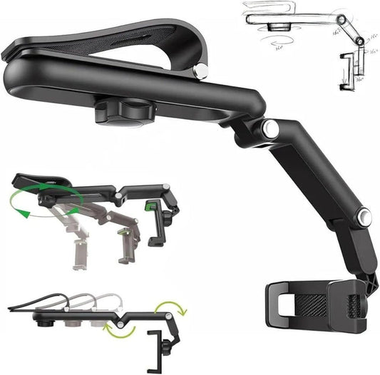 Foldable vacuum in-car phone holder with sun visor mount cz-70202 - R2D