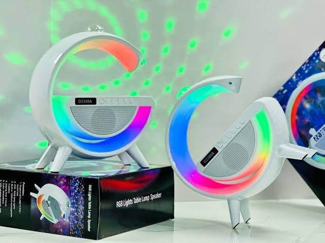 G Kablosuz Şarj Cihazı ve Disko Işığı RGB Rable lampa bluetooth Hoparlör - H3Q - KolayMagza
