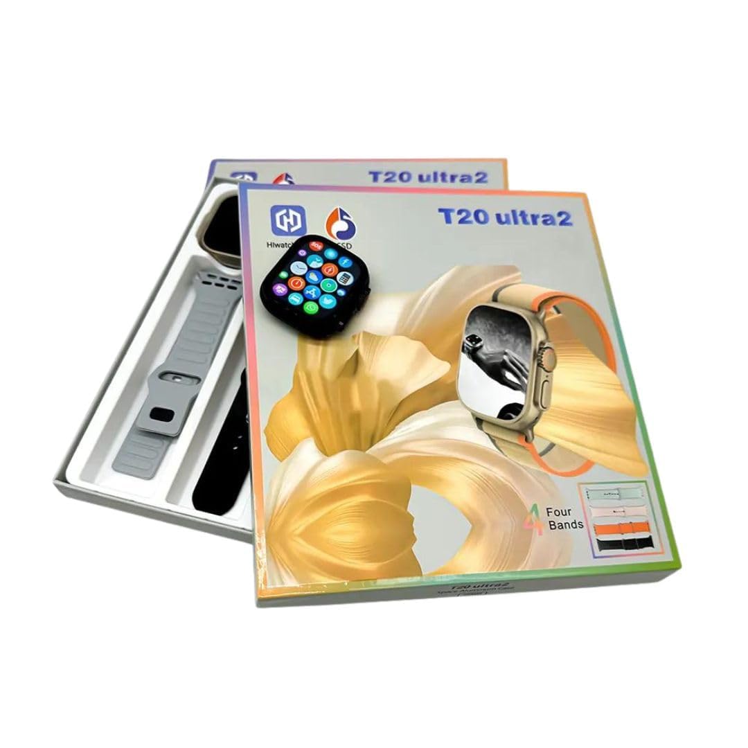 T20 Ultra 2 Smartwatch Bluetooth Arama Destekli 4 Kordonlu Akıllı Saat Rotatech