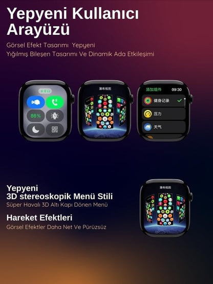 Hk10 pro A 10.seri 46mm amoled ekranlı ios android uyumlu akıllı saat - A2W