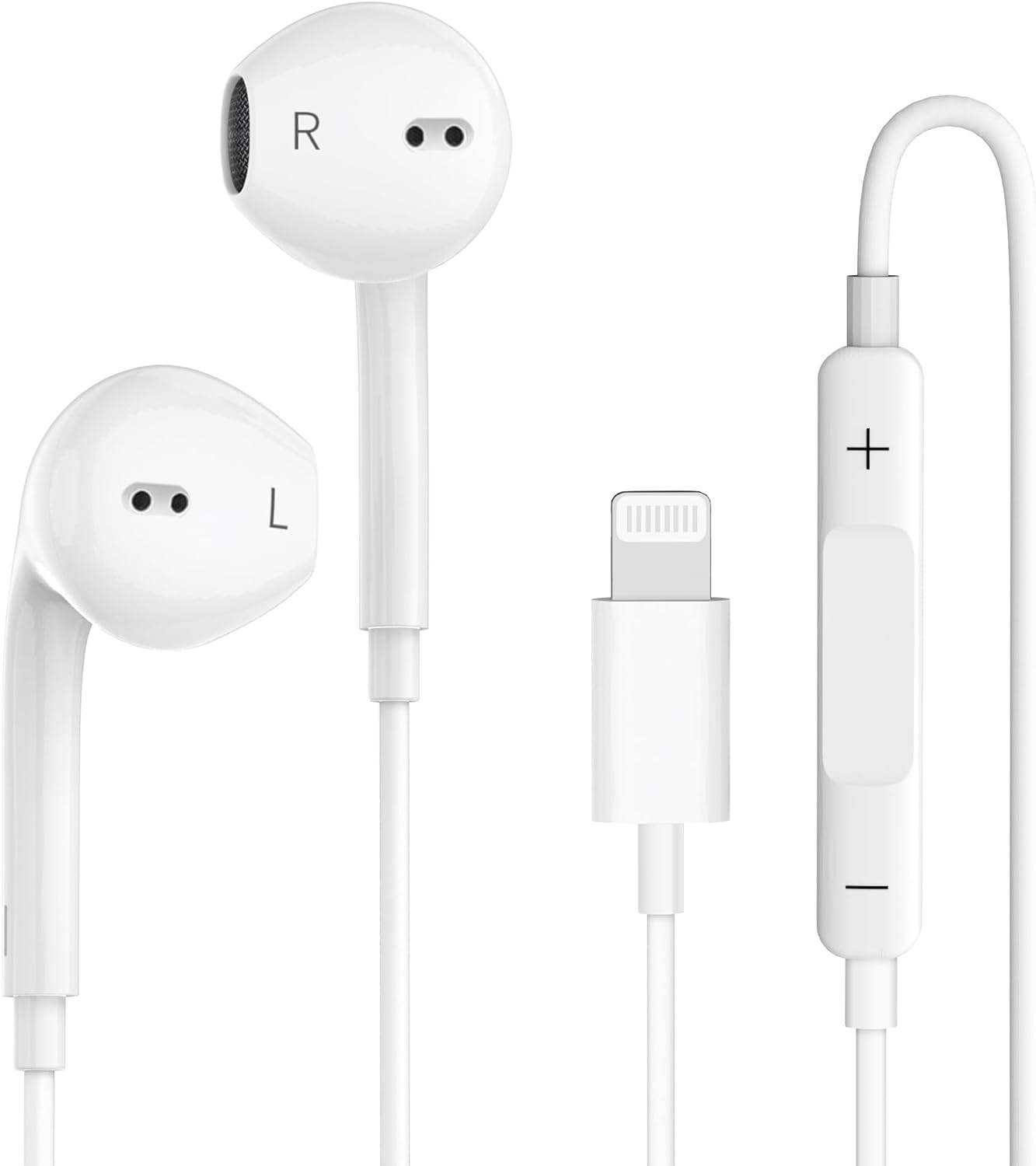 Aple earpods lightning kablolu kulaklık mikrofonlu ios uyumlu takçalıştır - K1H - KolayMagza