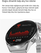 Dt 3 mate siri nfc 46mm 1,5 inç amoled ekran ios android uyumlu akıllı saat - A1S - KolayMagza