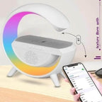 Hm-2309 rgb ışıklı kablosuz hoparlör - 15w güç, saatli, şarjlı, müzik ve tarz bir arada! - H2S - KolayMagza