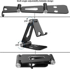 ( 5 adet ) Metal Ayarlanabilir Masaüstü Telefon ve Tablet Tutucu Stand - Katlanabilir Kaymaz Tabanlı KolayMagza KM Technology - Toptan Telefon Aksesuarları