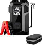4'ü 1 Arada Taşınabilir Araç Akü Takviye Cihazı (Jump Starter) ve Dijital Hava Kompresörü - 12V Diesel Universal + el fenerli