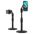 Masaüstü uzayabilir telefon tutucu | 360° ayarlanabilir yükseklikli ve açılı stand | teleskopik gövde | tüm telefonlarla uyumlu