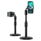 Masaüstü uzayabilir telefon tutucu | 360° ayarlanabilir yükseklikli ve açılı stand | teleskopik gövde | tüm telefonlarla uyumlu