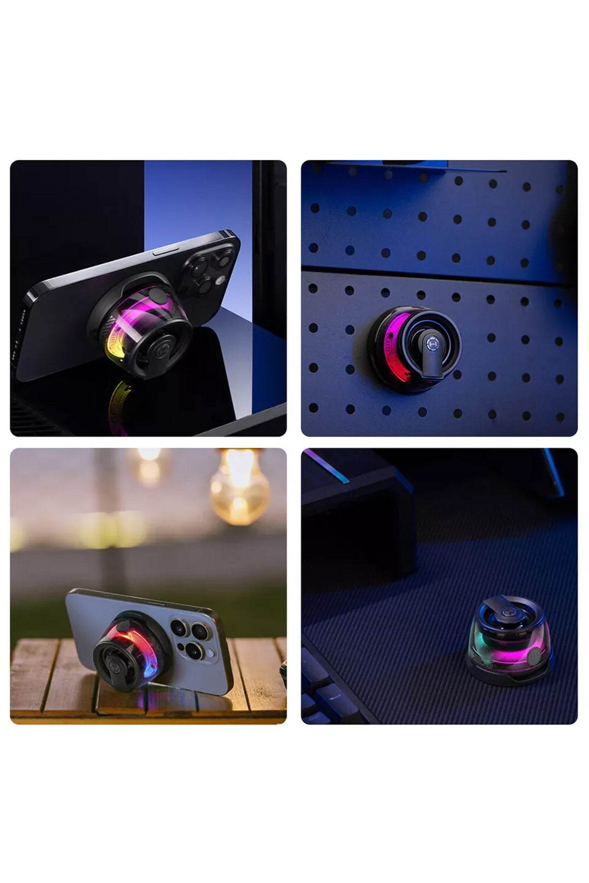 Magnetik mini hoparlör telefon arkasına yapışan wireless speaker d39 - H2Y - KolayMagza