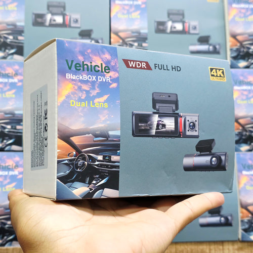 4K Ultra HD Vehicle BlackBOX DVR Dual Lens Araç İçi Kamera - WDR Gece Görüşlü Çift Kameralı Yol Kayıt Cihazı