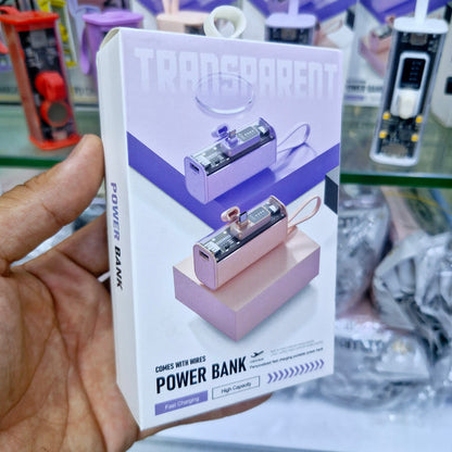5,000 mah mini typec and lightning powerbank with LED indicator - P1U