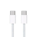 TypeC to TypeC hasır örgülü ios uyumlu şarj kablosu 1 metre