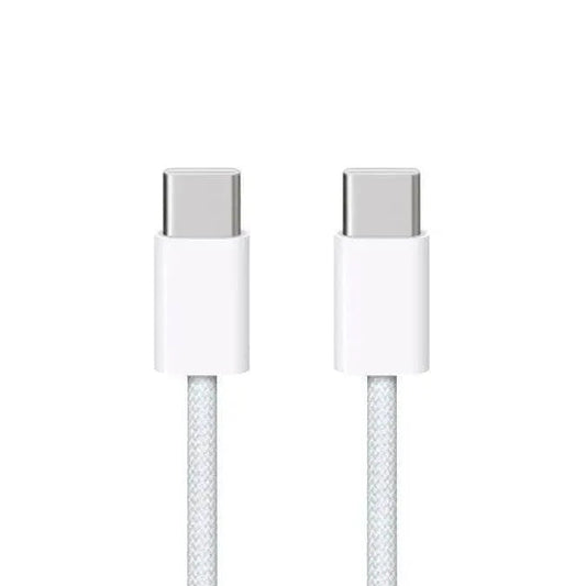 Type-C to Type-C braided iOS compatible charging cable 1 meter