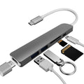 Typec girişli multi-function 7si1 arada hdmi sd tf usb pd 4k destekli çoklu dönüştürücü cpx106