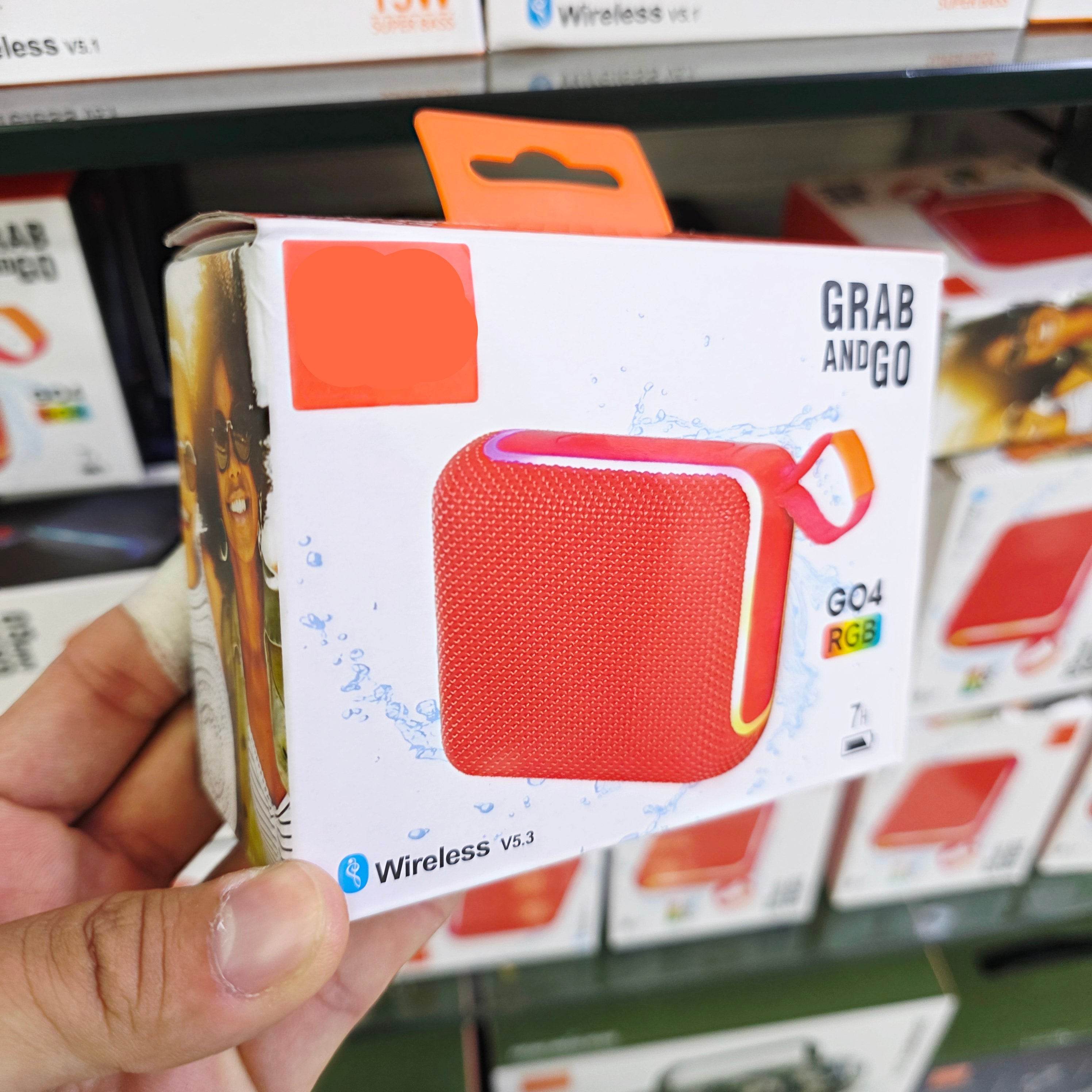 Go4 rgb ışıklı taşınabilir 5,3v 7 saat kullanım süreli ip67 suya dayanıklı bluetooth hoparlör - H3V - KolayMagza