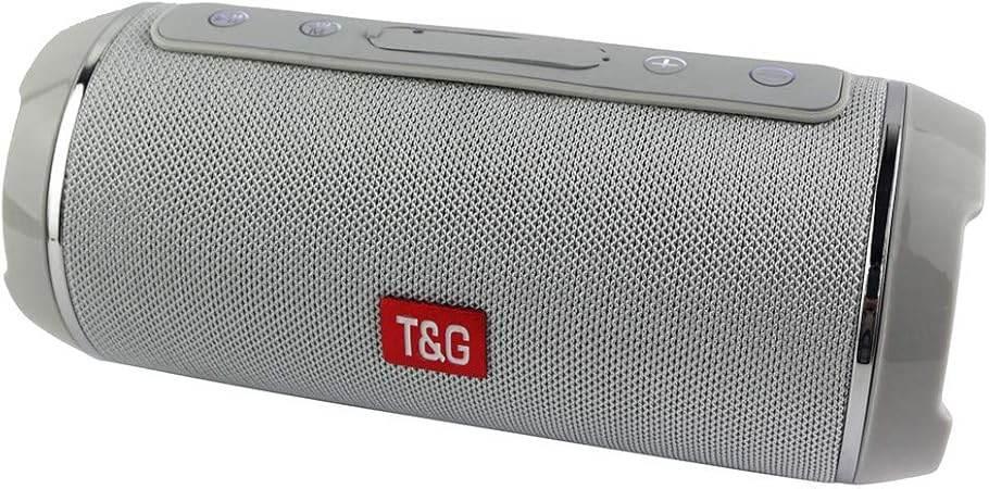 Tg-649 bluetooth hoparlör 1200mah 5w taşınabilir ledli ışıklı 5.3v stereo sd kart usb aux destekli - H1T - KolayMagza KM Technology