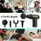 ( 5 adet ) Multifon Kablosuz Sporcu Masaj Tabancası - Şarjlı ve Kademeli Titreşimli Kas Rahatlatıcı Masaj Aleti SANTRAL HAN