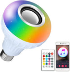 ( 5 adet ) 12W Bluetooth Hoparlörlü RGB Renkli LED Akıllı Ampul (Kumandalı) SANTRAL HAN
