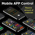 180*70mm smart car led panel kumandalı esnek led amtrix ekran paneli - G5U - KolayMagza