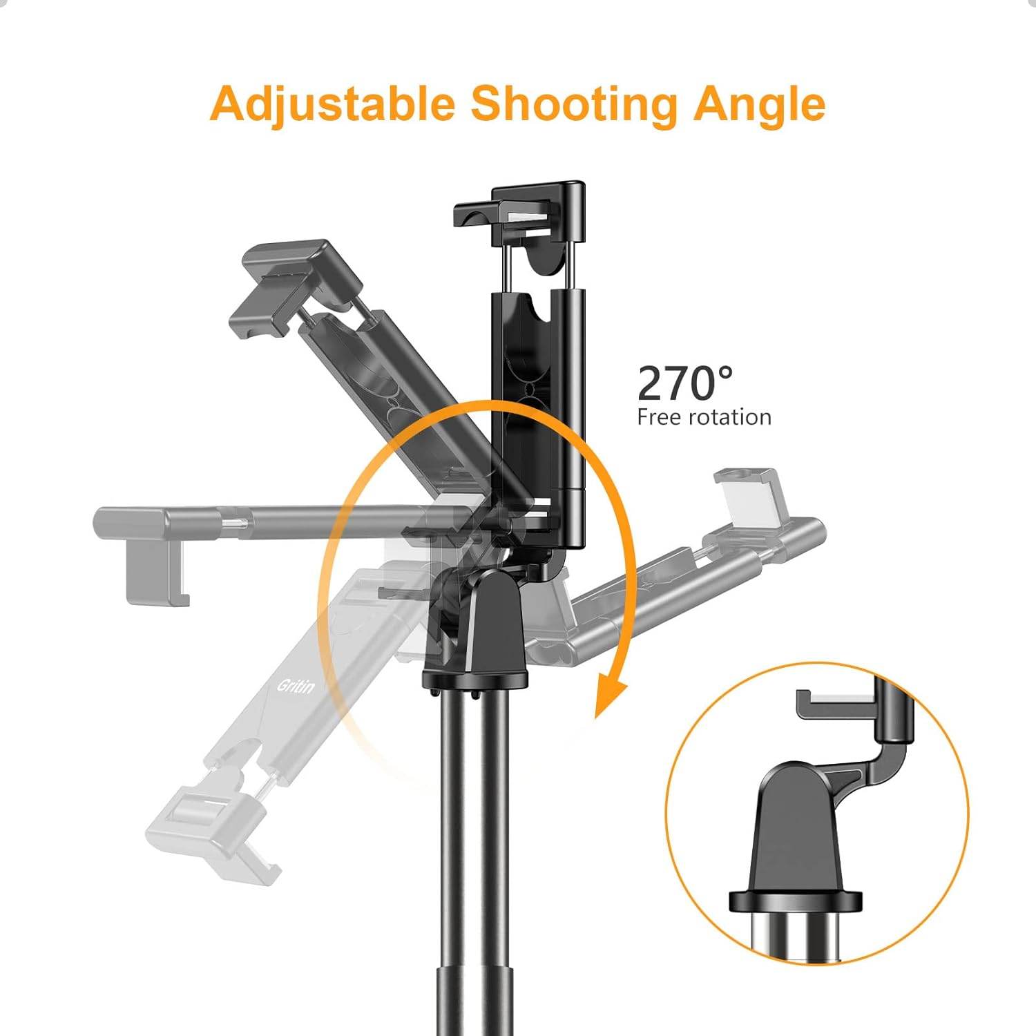 Tripod selfe çubuğu stick bluetooth kumandanlı uzanabilir - G1D - KolayMagza