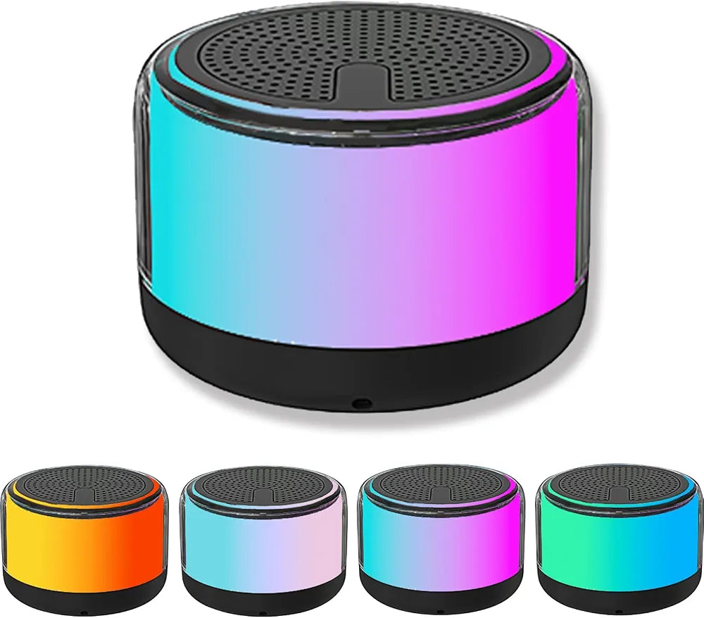 ( 5 adet ) Xertmt H2 RGB LED Işıklı Taşınabilir Bluetooth Hoparlör - Kablosuz Ses Bombası Tucci