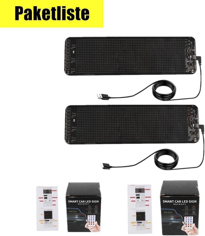 180*70mm smart car led panel kumandalı esnek led amtrix ekran paneli - G5U - KolayMagza