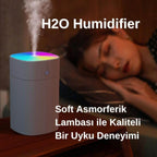 H2o 400ml taşınabilir hava nemlendirici | buhar makinesi & aromma difüzörü | sessiz ve etkili nemlendirme - G3Q - KolayMagza