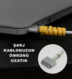 Sipiral silikon kablo koruyucu 4 adet - G1E - KolayMagza
