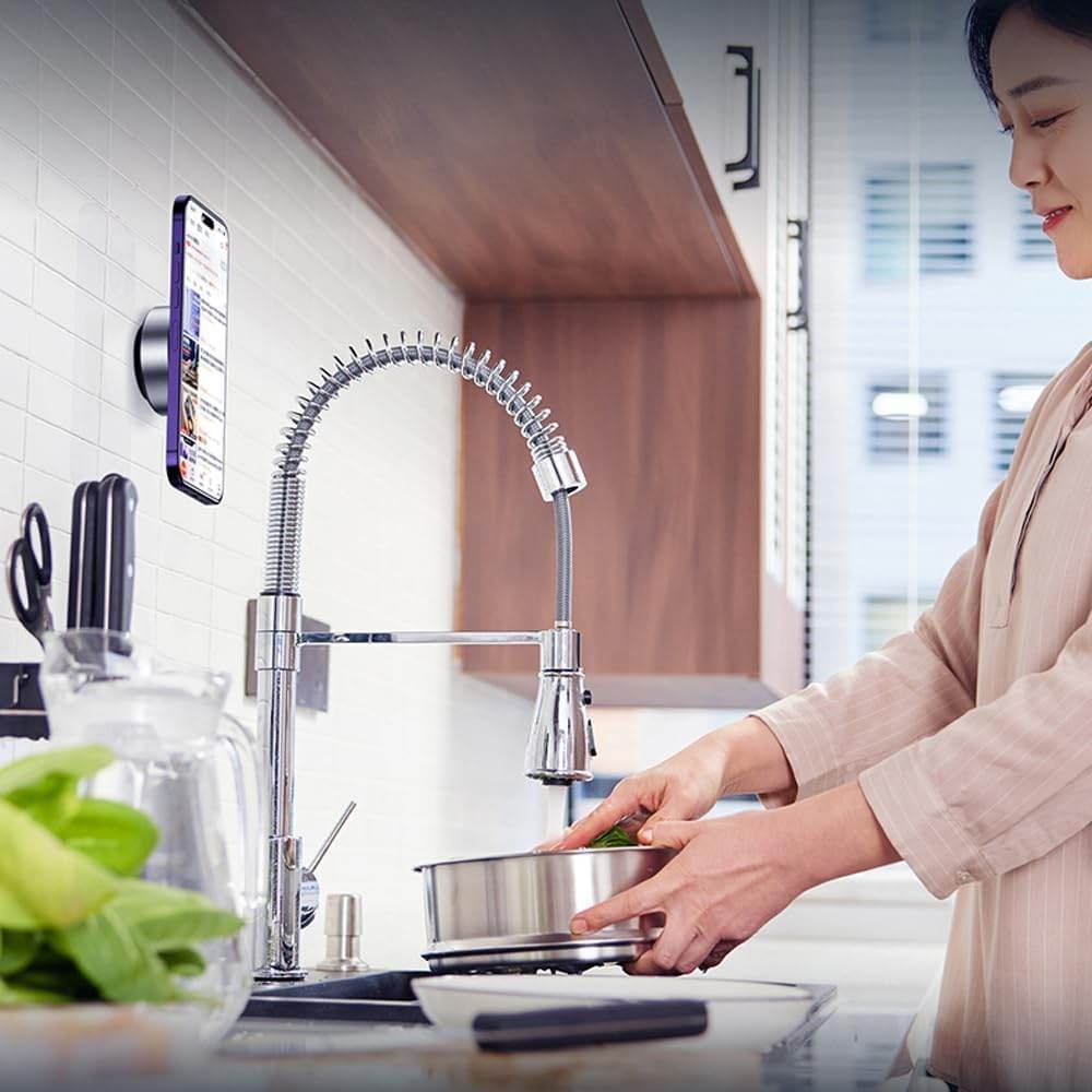 Rm7010 akıllı taşınabilir mıknatıslı otomatik vakumlu telefon tutucu – araç içi, ev ve ofis kullanımı için ideal - R1T - KolayMagza