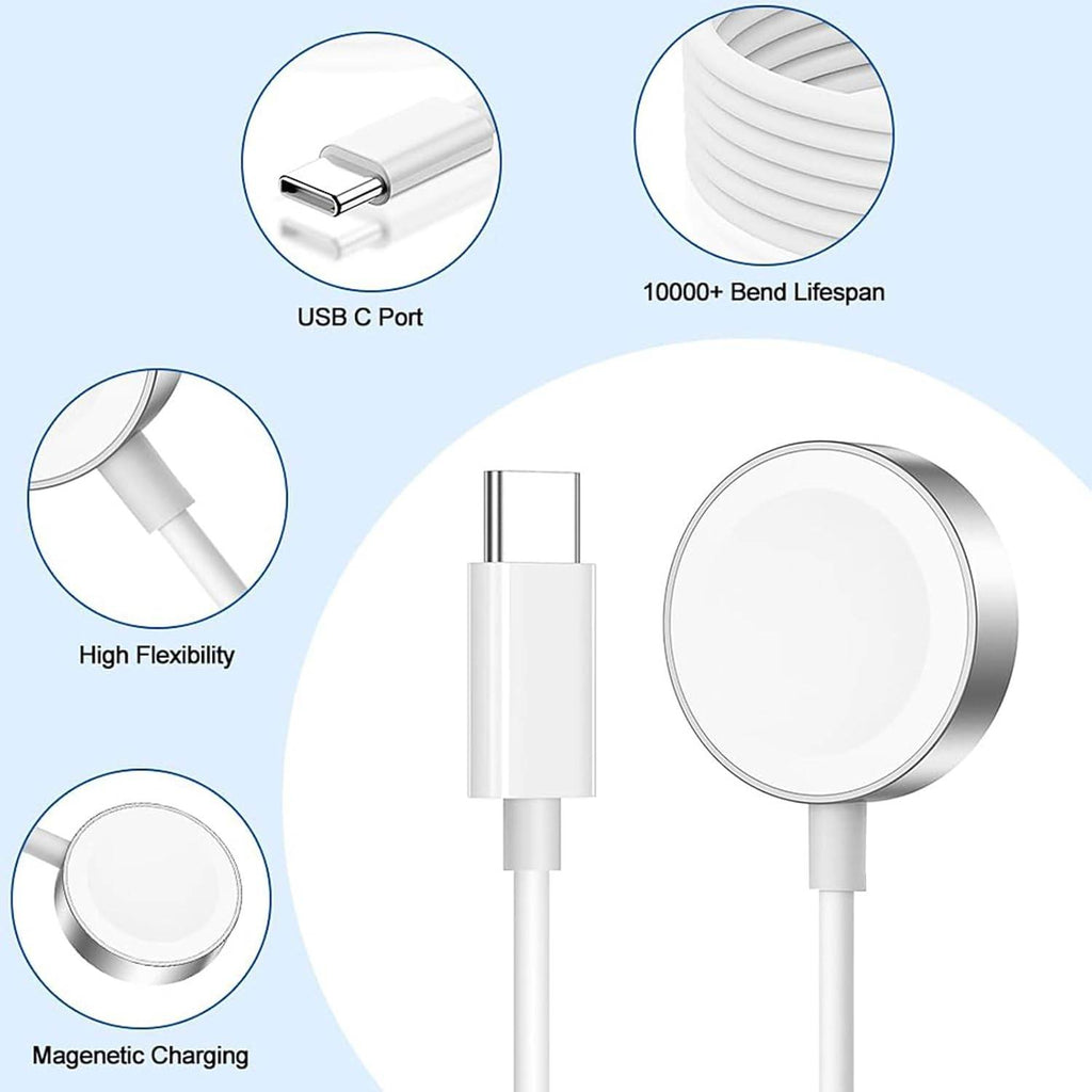 TypeC girişli manyatik akıllı saat watch hızlı şarj cıhazı - S4A - KolayMagza