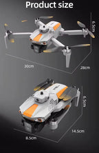 R06 Akıllı Çarpışma Engelleme Özellikli Katlanabilir Drone - Geniş Ekran Kumandalı, HD Çift Kameralı WiFi FPV