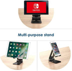 ( 5 adet ) Metal Ayarlanabilir Masaüstü Telefon ve Tablet Tutucu Stand - Katlanabilir Kaymaz Tabanlı KolayMagza KM Technology - Toptan Telefon Aksesuarları