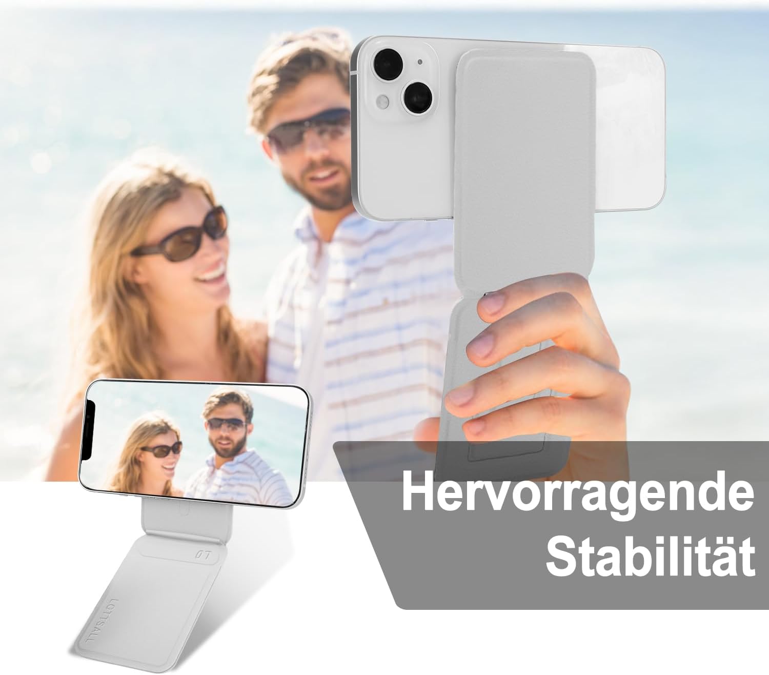 حامل ثلاثي القوائم مغناطيسي رفيع قابل للطي وتعديل سطح الطاولة - N1V