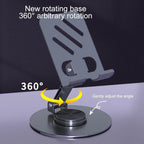 Masa üstü metal 360 derece döner telefon standı - N1E - KolayMagza