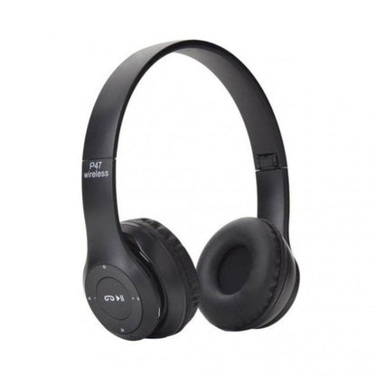 P47 hafıza kart aux destekli kafa üstü bluetooth kulaklık - U1F - KolayMagza