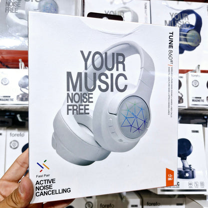 Tune 860bt wireless over-the-head Bluetooth headphones with light - noise-free music experience - U1O