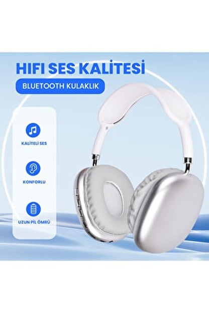 P9 adjustable memory card aux supported ios android compatible bluetooth headset - U1D