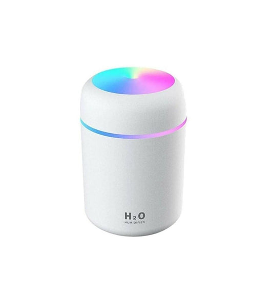 H2O 300ml Taşınabilir Hava Nemlendirici | RGB Işıklı Buhar Makinesi & Aroma Difüzörü | Sessiz ve Etkili Nemlendirme
