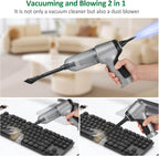 Araba için Mini Elektrikli Süpürge 19000Pa Güçlü 3 kademeli Motor Kablosuz El Vakumu Yüksek Güç ve Tip-C ile Taşınabilir Araba Süpürgesi Basınçlı Hava Silgi Klavye Temizleyici - G6Q - KolayMagza