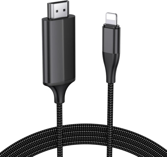 Lightning hdmı tv görüntü aktarıcı – iphone ve ipad için 1080p ve 4k destekli hdmı bağlantı kablosu - D1N - KolayMagza